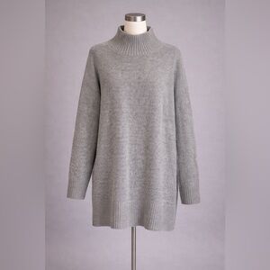 Gray Turtleneck Sweater for Women